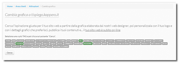 Nuova ricerca basata sui TAG